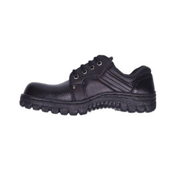 PROSIRY SAFE Leather Upper and PVC Sole Safety Shoes M005 Black