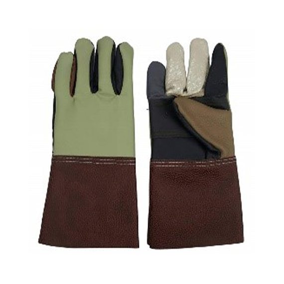 PROSIRY SAFE Furniture Leather with PVC Work Gloves (10inch) LG-FPP-A3S,A3L